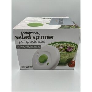 Farberware Salad Spinner Pump Activated Large 6.65 Qt / 6.29 L Brand New